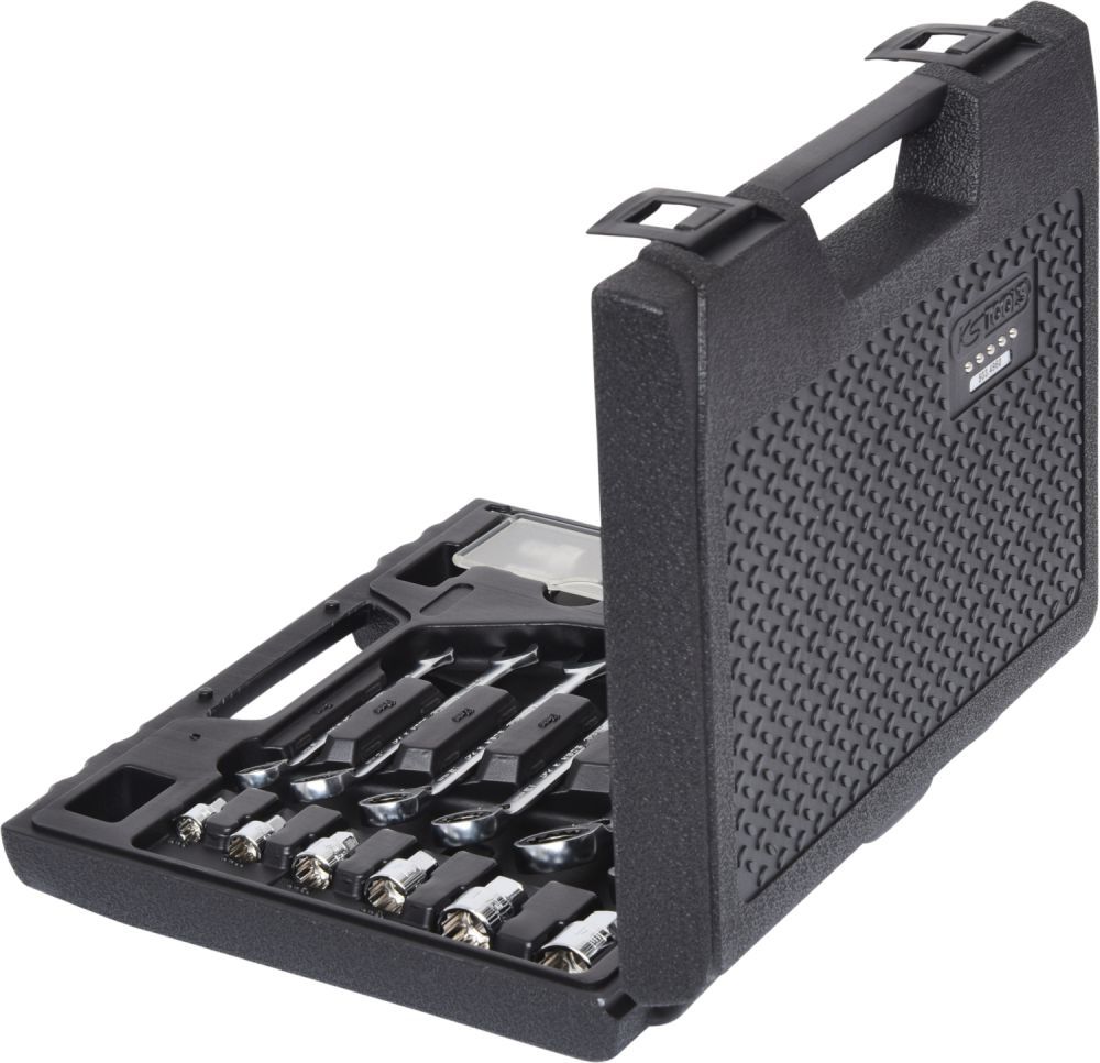 Produktbild KS Tools GEARplus RINGSTOP Ratschenringmaulschlüssel Satz 30-teilig mit Adapter bild 2
