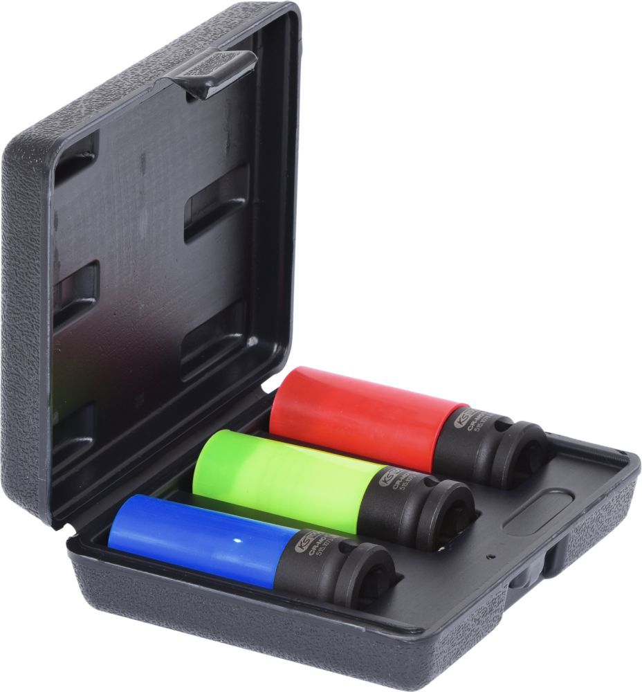 Produktbild KS Tools 1/2" Alu-Felgen Kraft-Stecknuss-Satz robust, 3-tlg. bild 4