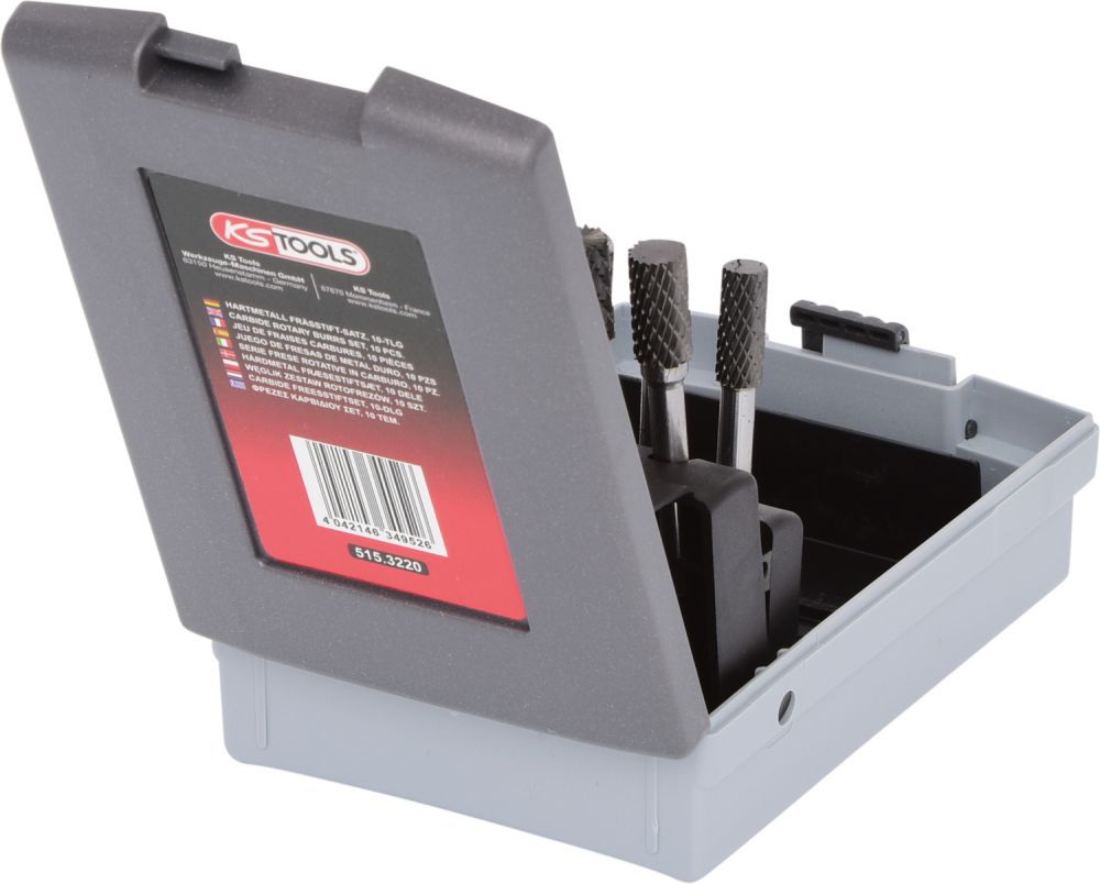 Produktbild KS Tools HM Frässtift Satz Kunststoffkassette 10 teilig bild 3