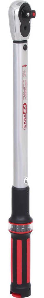 Produktbild KS Tools Aktion 1/2" ERGOTORQUE®precision Ratschen-Drehmomentschlüssel, 20-200Nm, rot bild 1