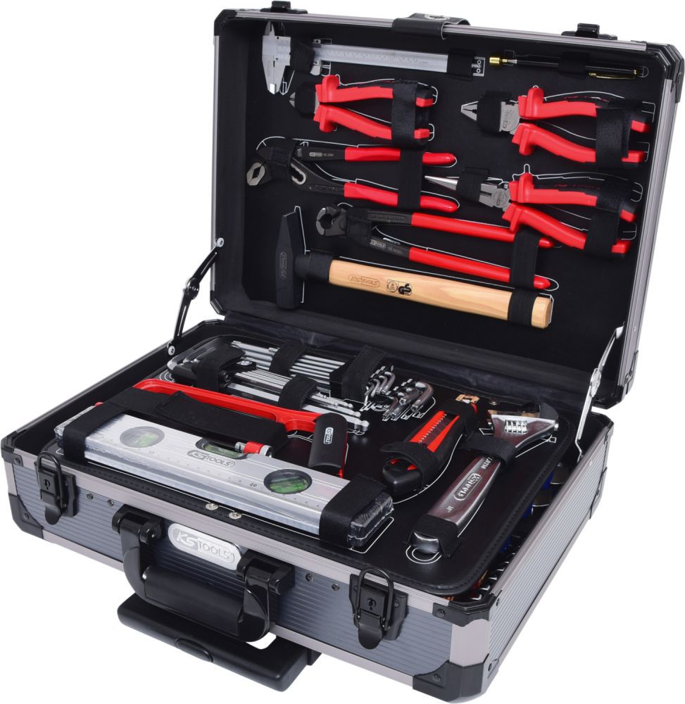 Produktbild KS TOOLS 1/4 Zoll + 1/2 Zoll Universal Werkzeug Satz 130 teilig