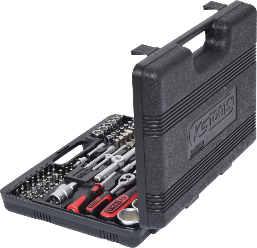 Produktbild KS Tools 1/4 Zoll und 1/2 Zoll Steckschlüssel Satz 82 Teile bild 2