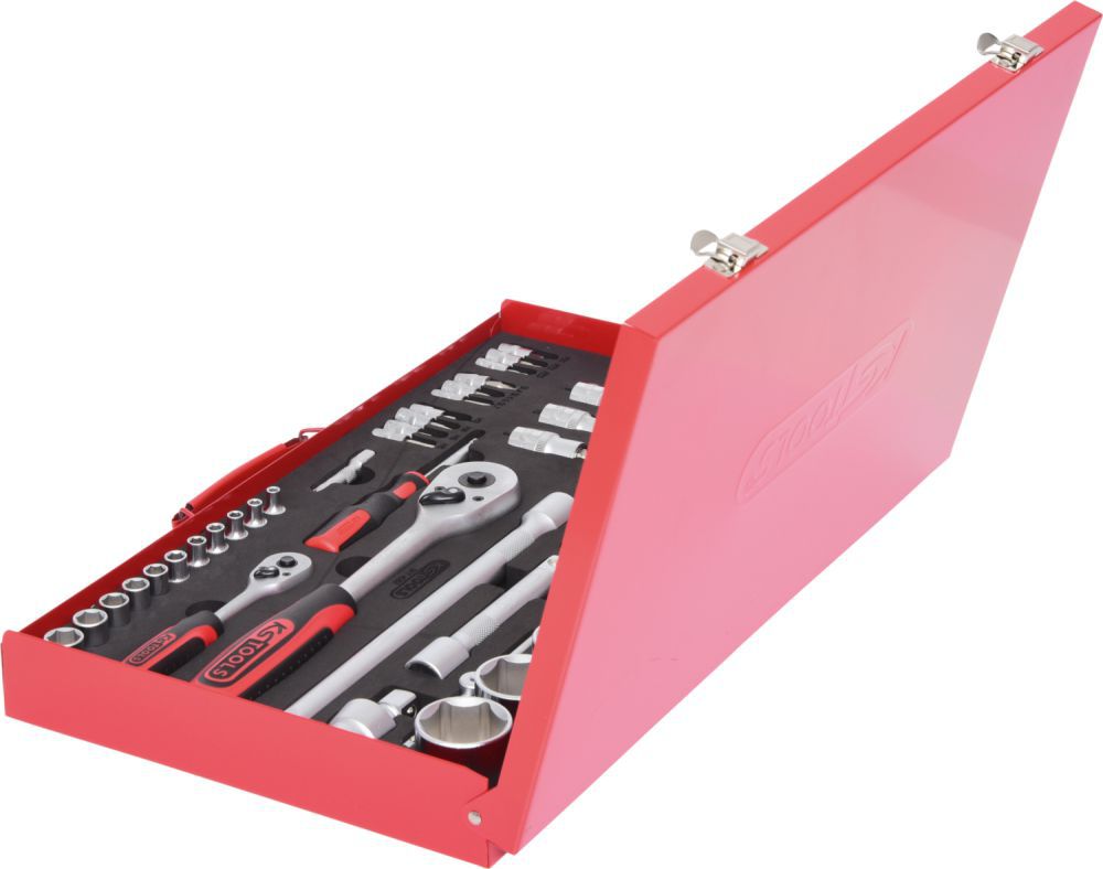 Produktbild KS Tools 1/4 Zoll und 1/2 Zoll Steckschlüssel Satz 52-teilig bild 2