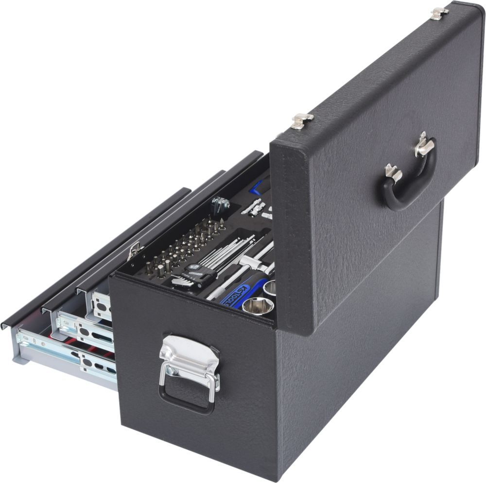 Produktbild KS Tools Universal Werkzeug Satz CHROMEplus 1/4 Zoll +1/2 Zoll 99 teilig Zollmaße bild 2