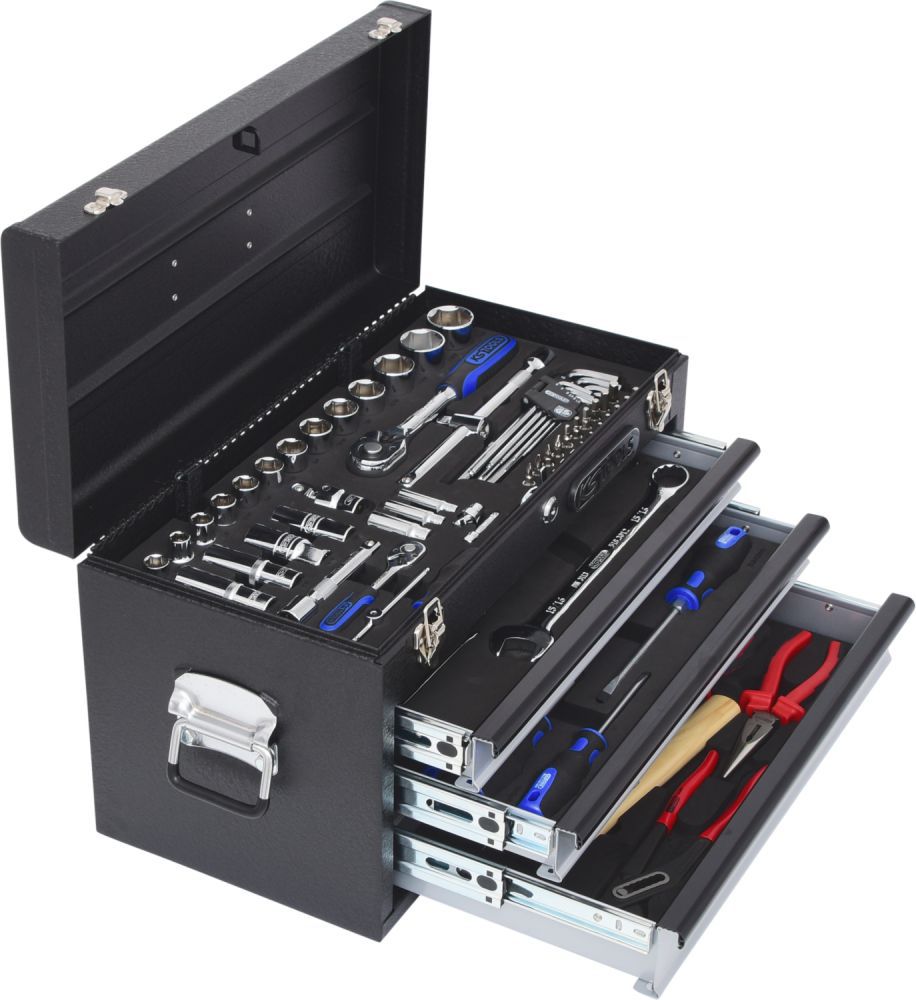Produktbild KS Tools Universal Werkzeug Satz CHROMEplus 1/4 Zoll +1/2 Zoll 99 teilig Zollmaße bild 4