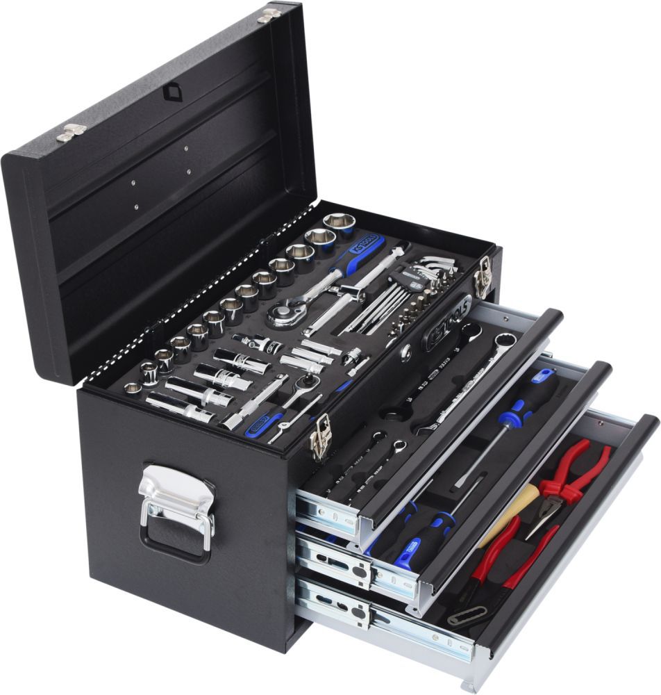 Produktbild KS Tools 1/4 Zoll + 1/2 Zoll CHROMEplus Universal Werkzeug Satz 99 teilig bild 4