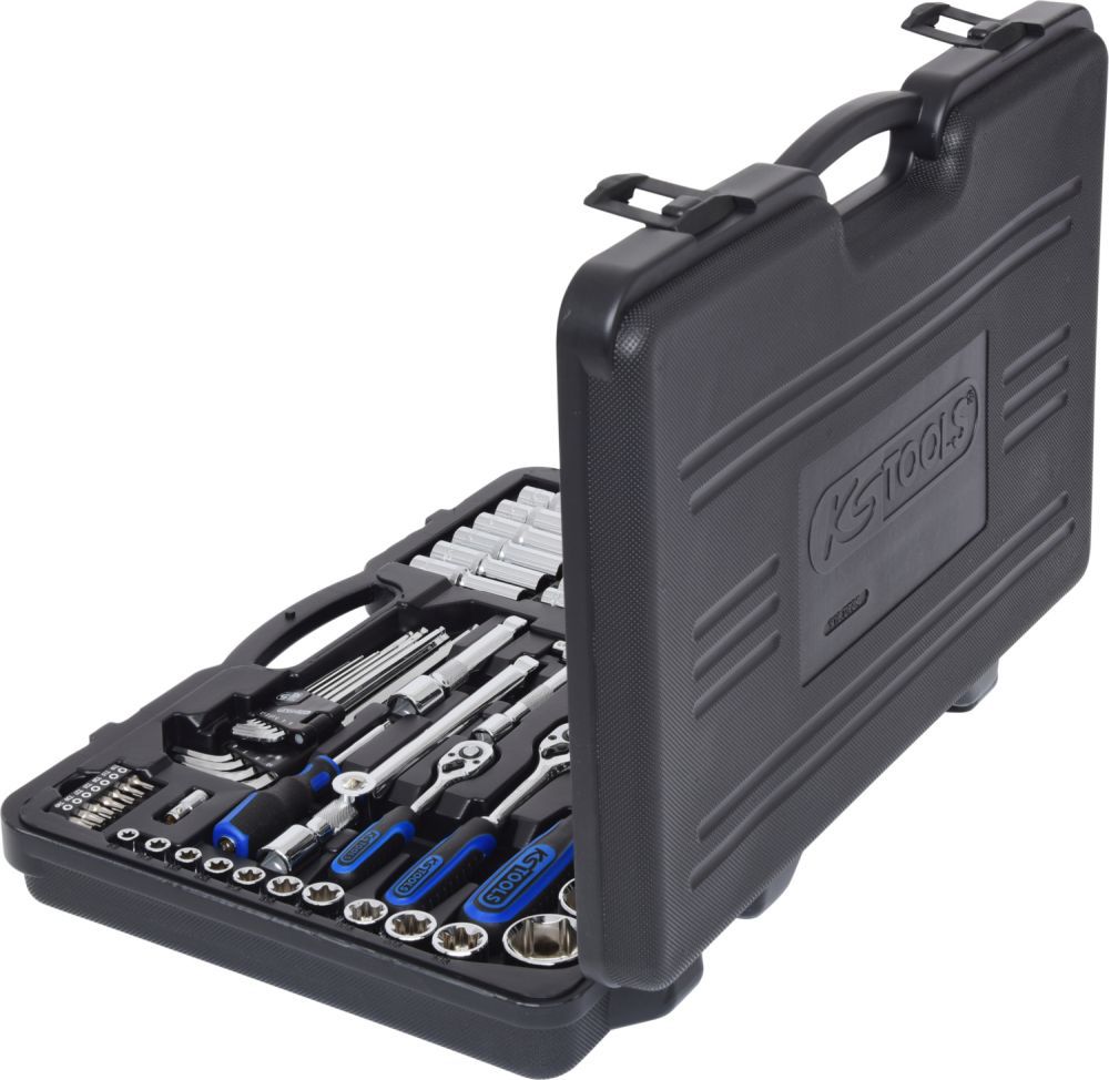 Produktbild KS Tools 1/4"+3/8"+1/2" CHROMEplus Steckschlüssel-Satz, 124-tlg. bild 2