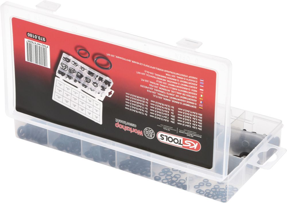 Produktbild KS Tools Sortiment O-Ringe innen Durchmesser 3 - 22mm 225-tlg. bild 3