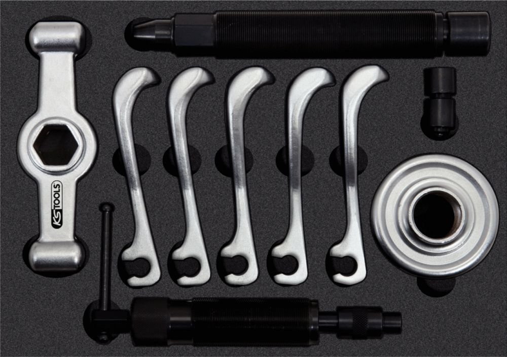 Produktbild KS Tools Universal Radnabenabzieher- und Gelenkwellenausdrücker, 11-tlg. bild 2