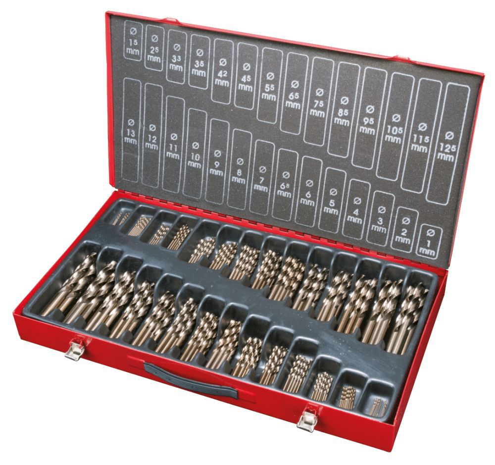 Produktbild KS TOOLS HSS-G Co 5 Spiralbohrer Satz 230 teilig 1-13mm