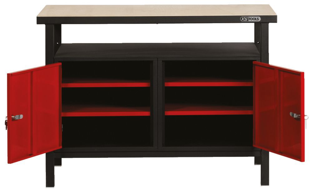 Produktbild KS Tools Profi Werkbank mit 2 Türen H840xB1200xT600mm bild 2