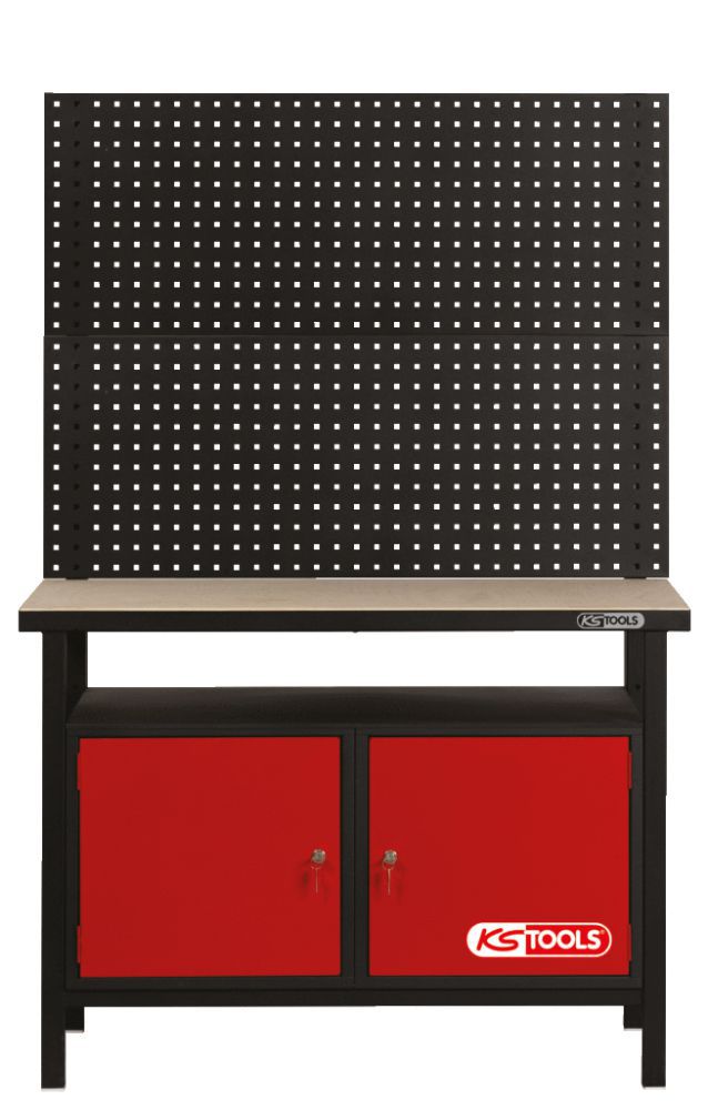Produktbild KS Tools Profi Werkbank mit 2 Türen H840xB1200xT600mm bild 3