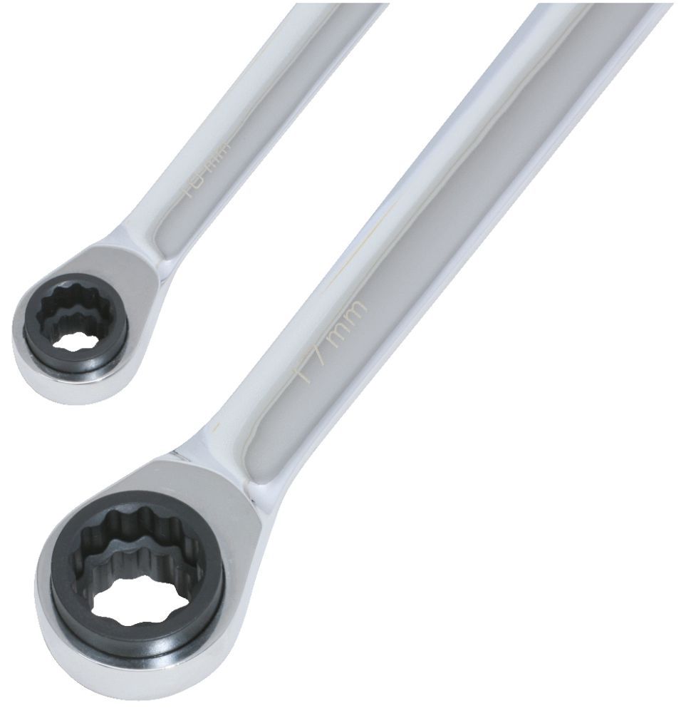 Produktbild KS Tools 4 in 1 GEARplus umschaltbar Doppel Ratschenringschlüssel Satz 2 teilig 8-19mm bild 2