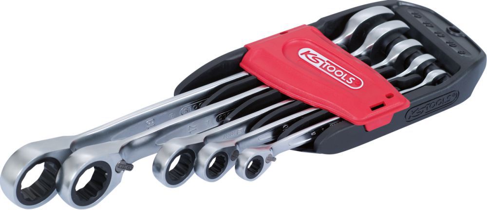 Produktbild KS Tools GEARplus RINGSTOP Ratschenringmaulschlüssel Satz abgewinkelt 5-teilig bild 2