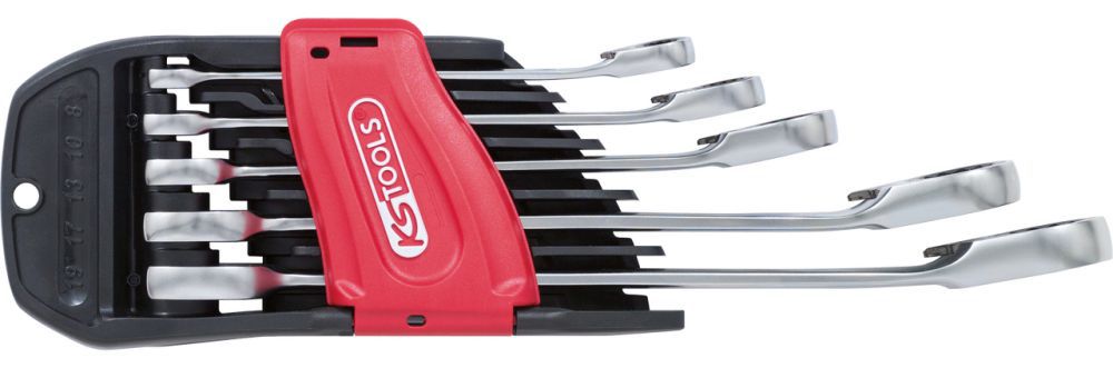 Produktbild KS Tools GEARplus RINGSTOP Ratschenringmaulschlüssel Satz abgewinkelt 5-teilig bild 3