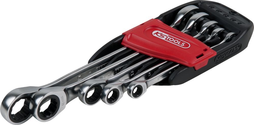 Produktbild KS Tools DUO GEARplus Ratschenringmaulschlüssel Satz mit Maul Ratschenfunktion 5-teilig bild 13