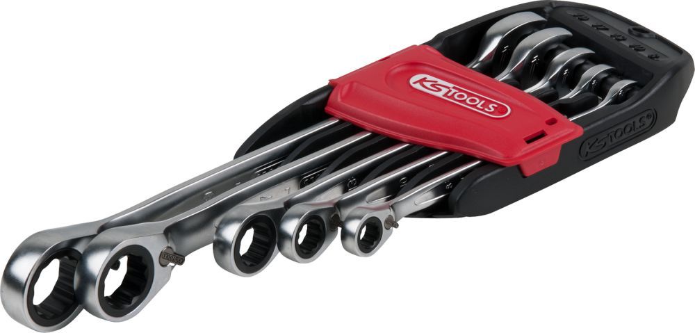 Produktbild KS Tools DUO GEAR Ringmaulschlüssel Satz Maul Ratschenfunktion 5-teilig umschaltbar bild 11