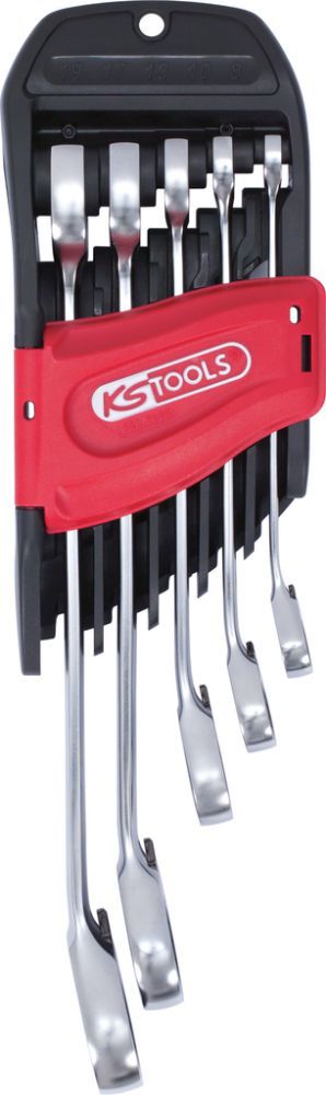 Produktbild KS Tools DUO GEAR Ringmaulschlüssel Satz Maul Ratschenfunktion 5-teilig umschaltbar bild 4