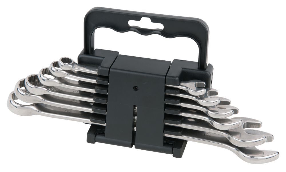 Produktbild KS Tools EDELSTAHL Ringmaulschlüssel Satz abgewinkelt 6 teilig