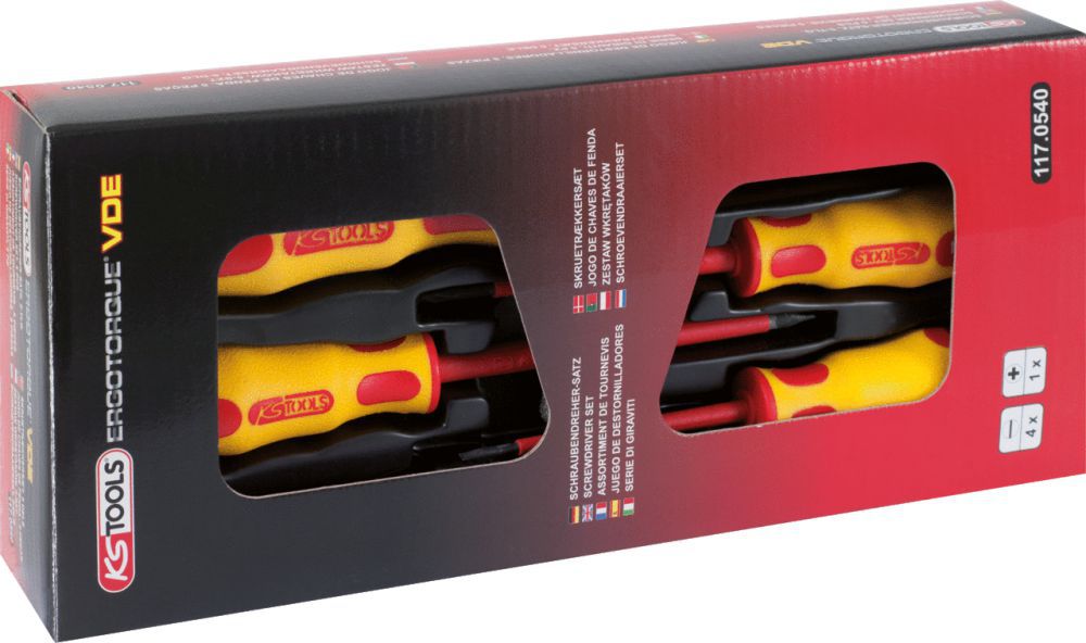Produktbild KS Tools ERGOTORQUE VDE Schraubendreher Satz PH und Schlitz 5 teilig bild 2