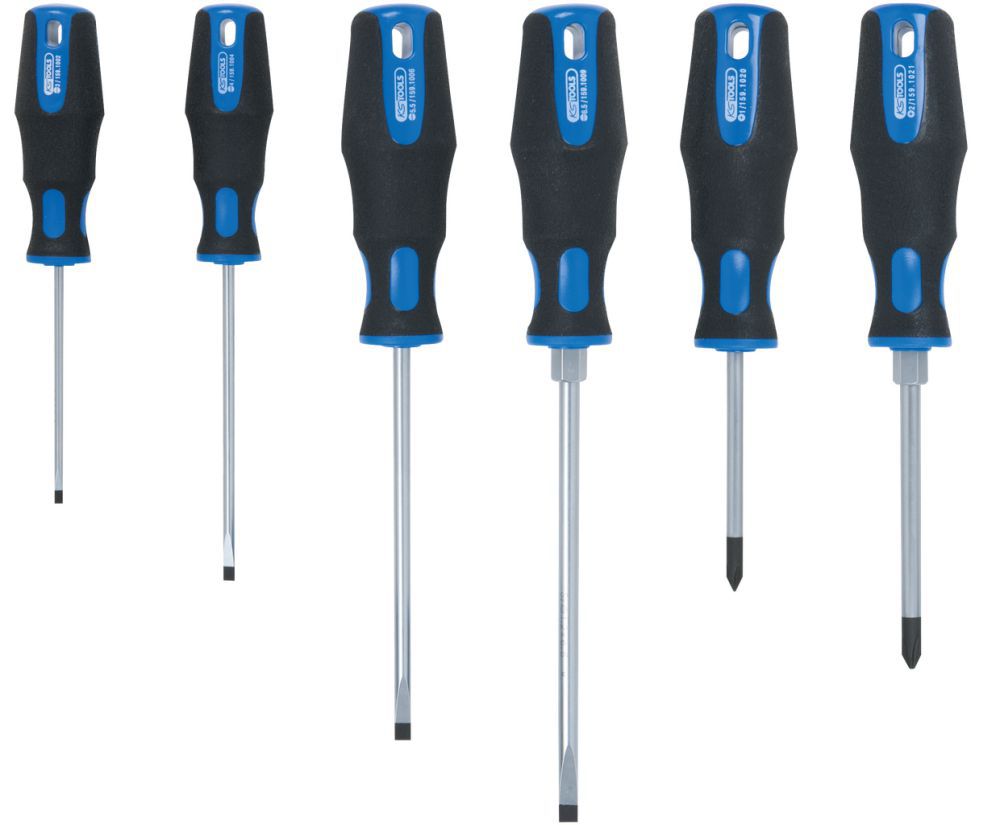 Produktbild KS Tools ERGOTORQUEplus Schraubendreher-Satz, 6-tlg. Schlitz, PH bild 3