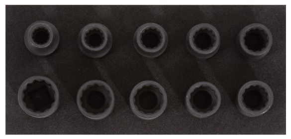 Produktbild KS Tools 3/8" 12-kant-Kraft-Stecknuss-Satz, kurz, 10-tlg. bild 2