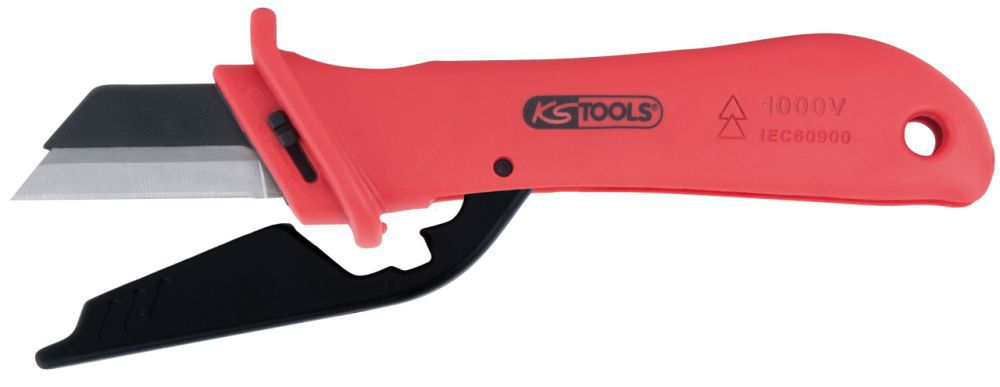 Produktbild KS TOOLS Kabelmesser mit Schutzisolierung und auswechselbarer Klinge 189mm bild 4