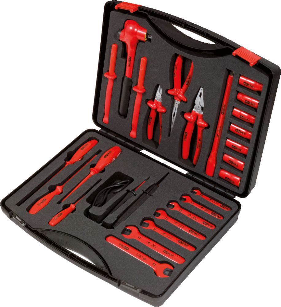 Produktbild KS TOOLS Werkzeugsatz mit isolierten Werkzeugen 26 teilig