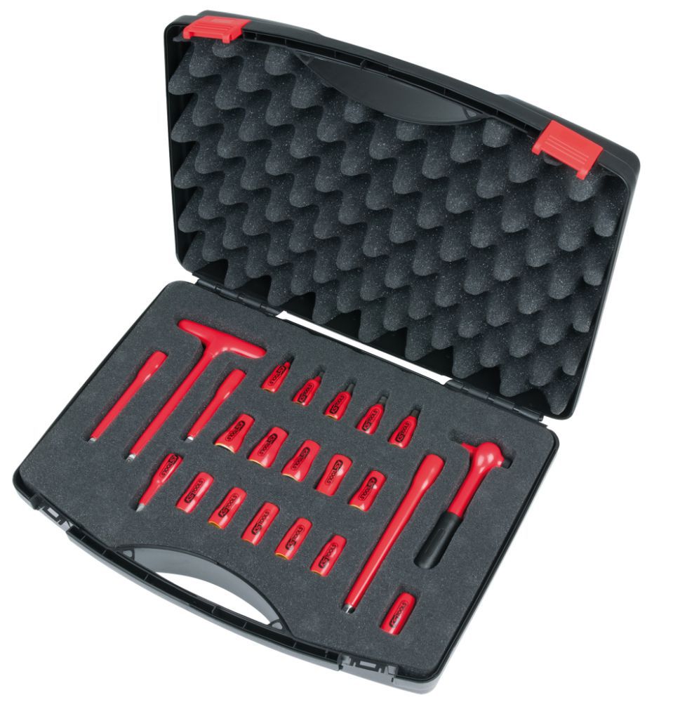 Produktbild KS Tools 1/4 Zoll Steckschlüssel Satz mit isolierten Werkzeugen 22 teilig