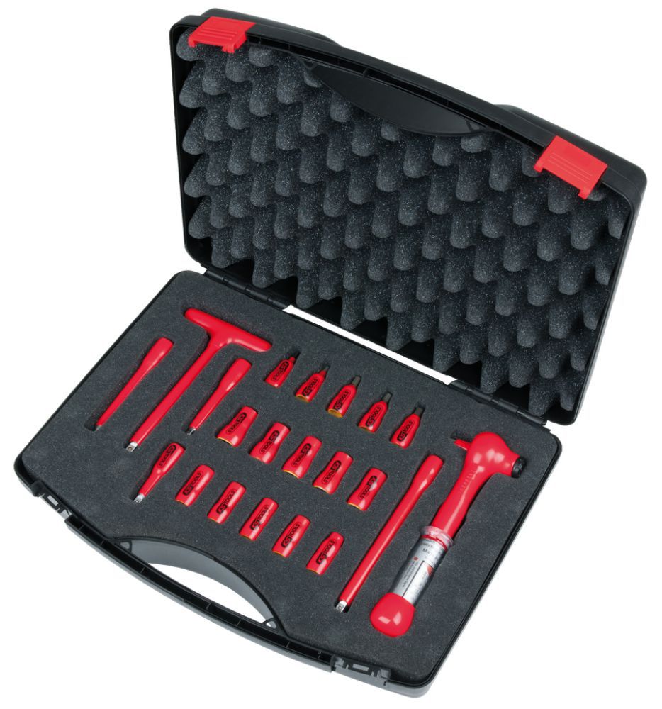 Produktbild KS TOOLS 1/4 Zoll Steckschlüssel Satz mit isolierten Werkzeugen 21 teilig