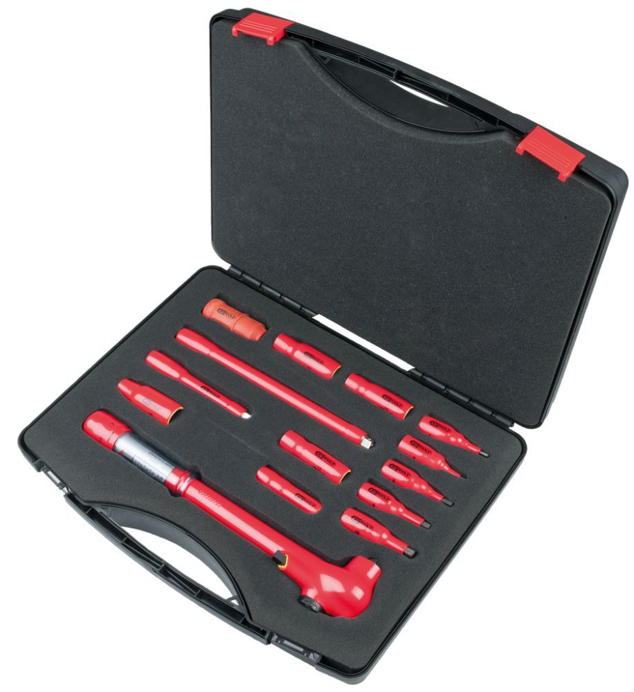 Produktbild KS TOOLS 3/8 Zoll Steckschlüssel Satz mit isolierten Werkzeugen 14 teilig