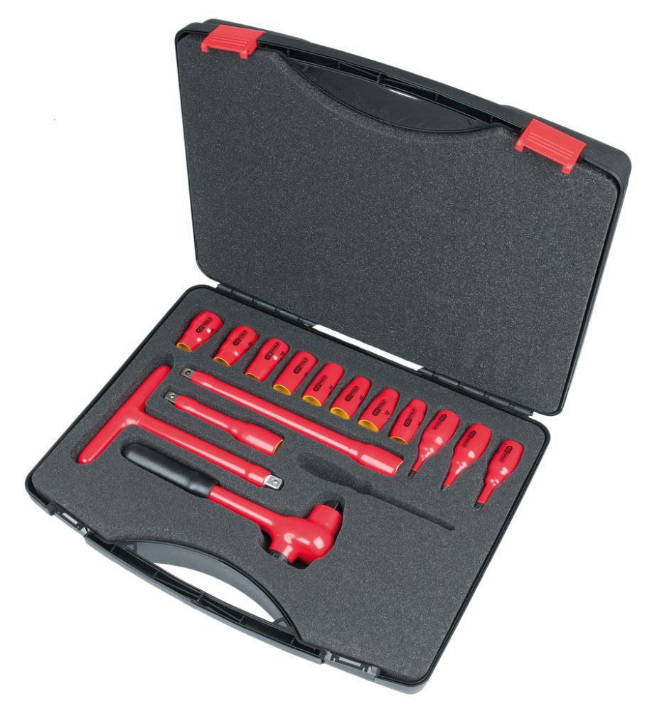 Produktbild KS Tools 1/2 Zoll Steckschlüssel Satz mit isolierten Werkzeugen 15 teilig bild 2
