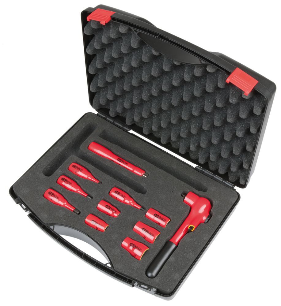 Produktbild KS Tools 3/8 Zoll Steckschlüssel Satz mit isolierten Werkzeugen 11 teilig