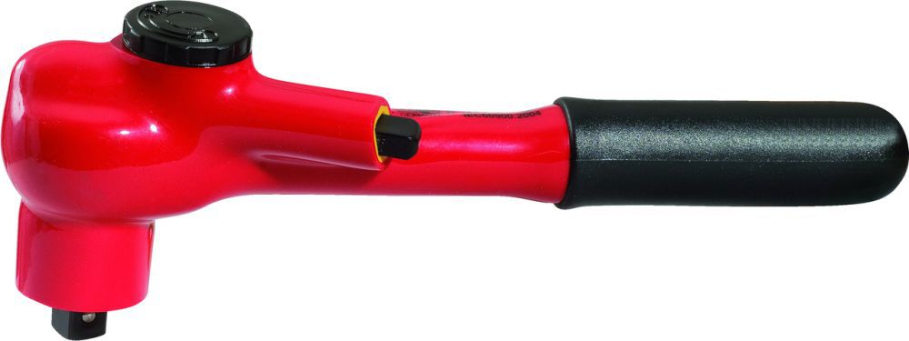 Produktbild KS Tools 3/8" Umschaltknarre mit Schutzisolierung mit Verriegelungsmechanik, 32 Zahn