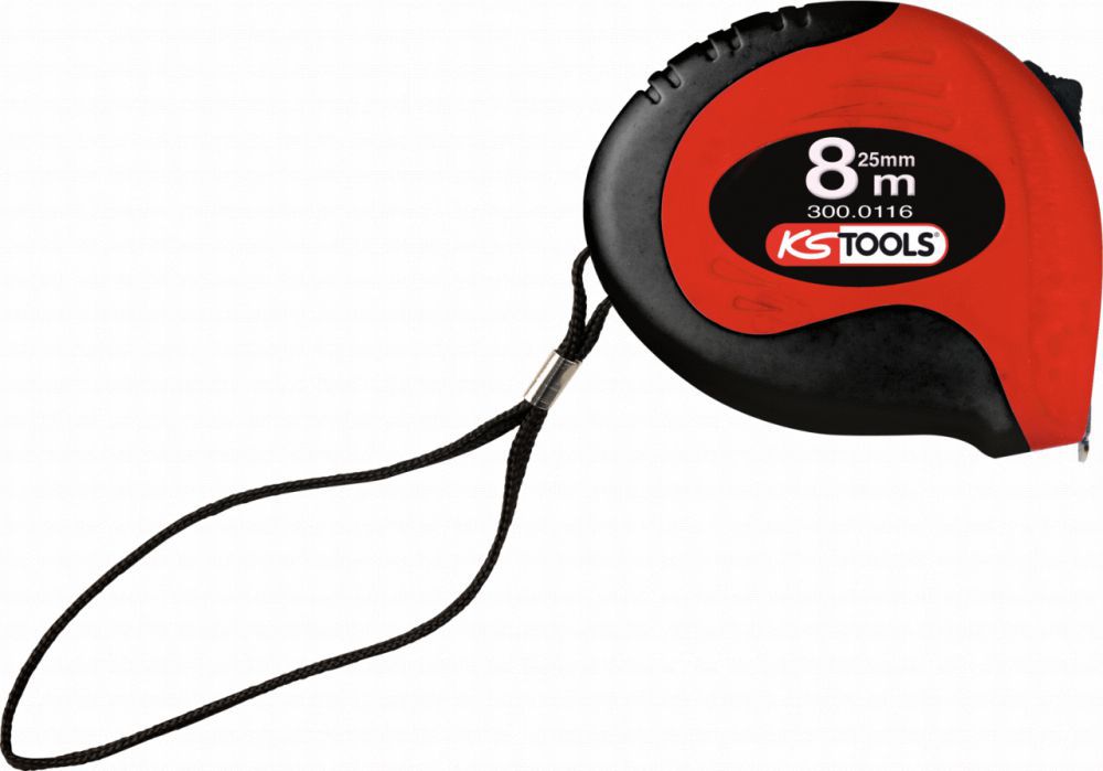 Produktbild KS Tools Bandmaß mit Feststeller schwarz - rot 8m bild 2