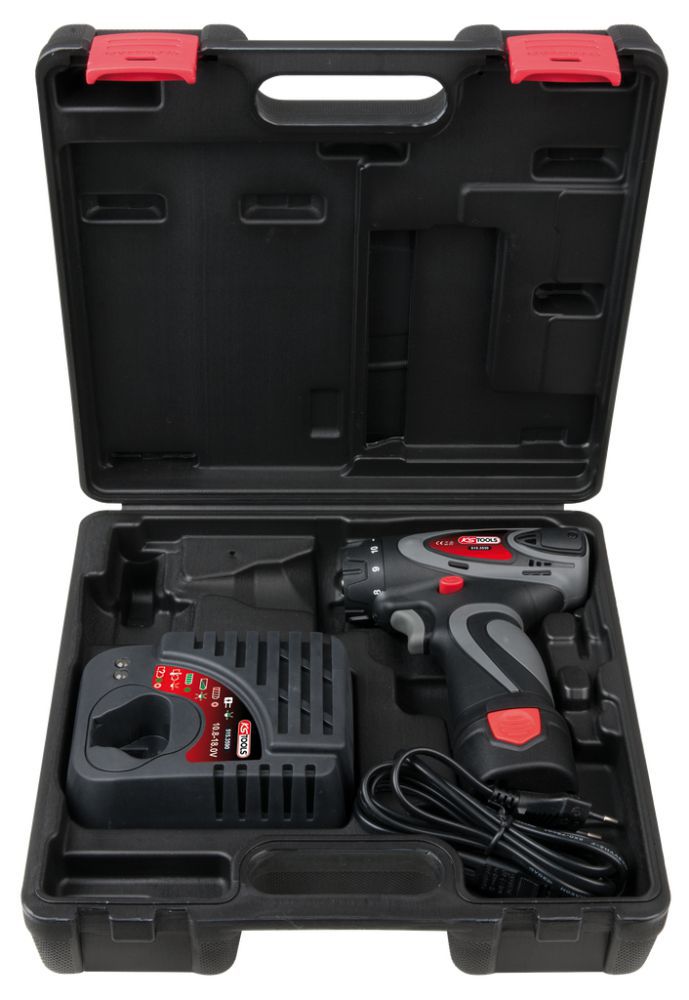 Produktbild KS Tools 1/4'' Akku-Bit-Schrauber, 24Nm, 400 U/min 10,8V, mit 2 Akkus und 1 Ladegerät bild 2