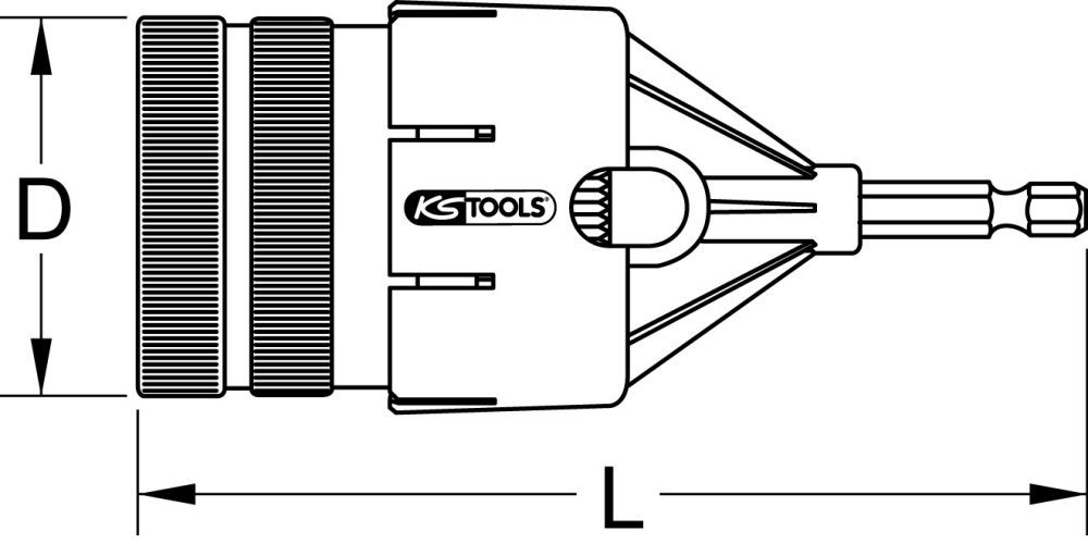Produktbild KS Tools Adapter für Rohr Entgrater 50 mm bild 5