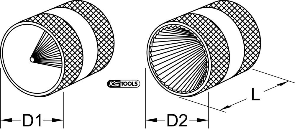 Produktbild KS Tools Innen und Außen Entgrater 10 bis 54 mm bild 3