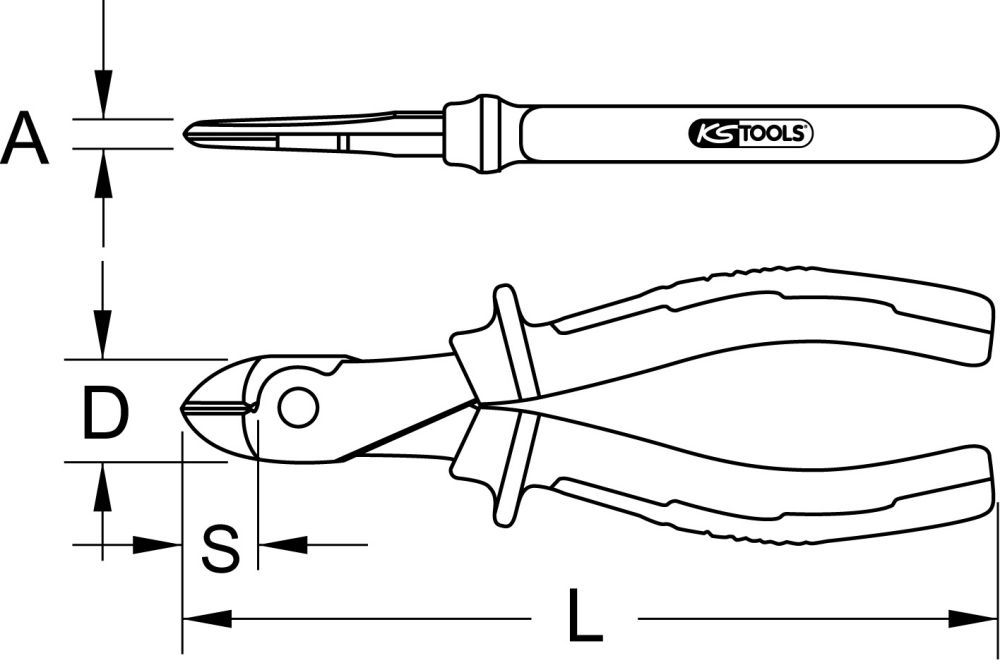 Produktbild KS TOOLS ERGOTORQUE Kraft-Seitenschneider 180mm bild 3