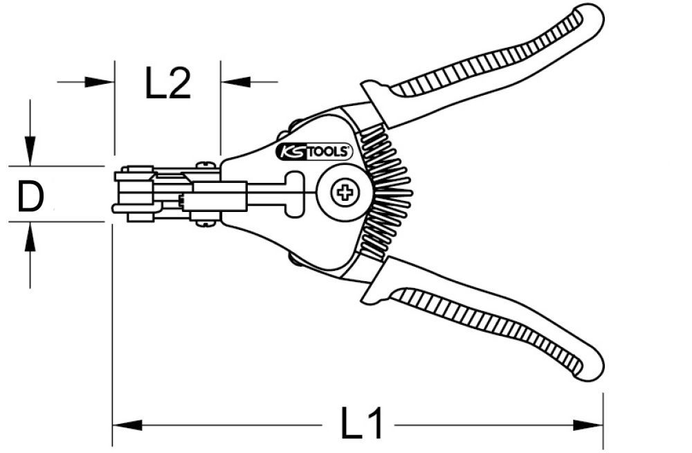 Produktbild KS TOOLS Automatik-Abisolierzange 1-3,2mm bild 3