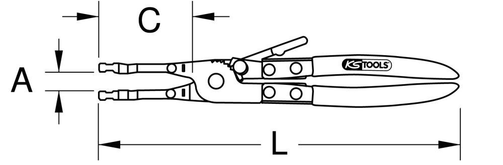 Produktbild KS TOOLS Lötlitzen-Haltezange 245mm bild 3