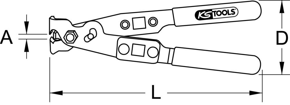 Produktbild KS TOOLS O-Klipp-Schlauchklemmenzange 240mm bild 3
