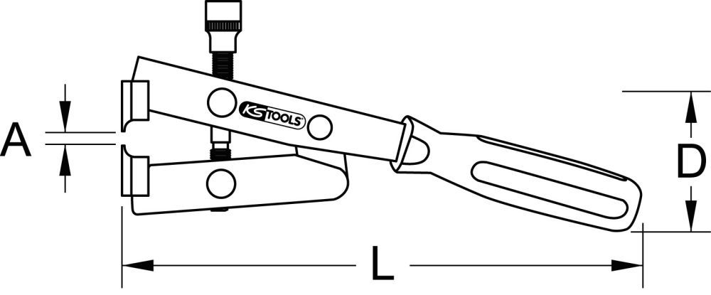 Produktbild KS TOOLS Schlauchklemmenzange für Drehmomentanzug 270mm bild 3