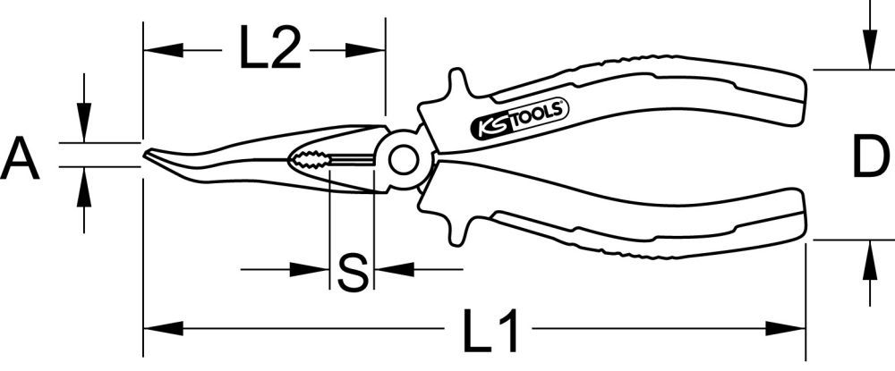 Produktbild KS TOOLS Lecköl-Leitungszange 200mm bild 3
