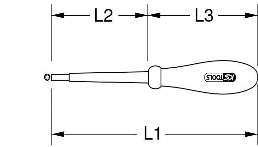Produktbild KS TOOLS Schraubendreher mit Schutzisolierung für Innen-Torx-Schrauben T30 bild 2