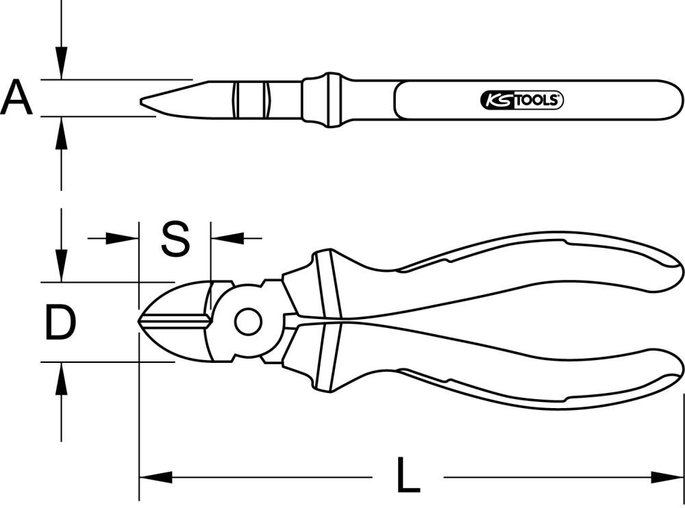 Produktbild KS TOOLS ERGOTORQUE VDE Diagonal-Seitenschneider 160mm bild 2