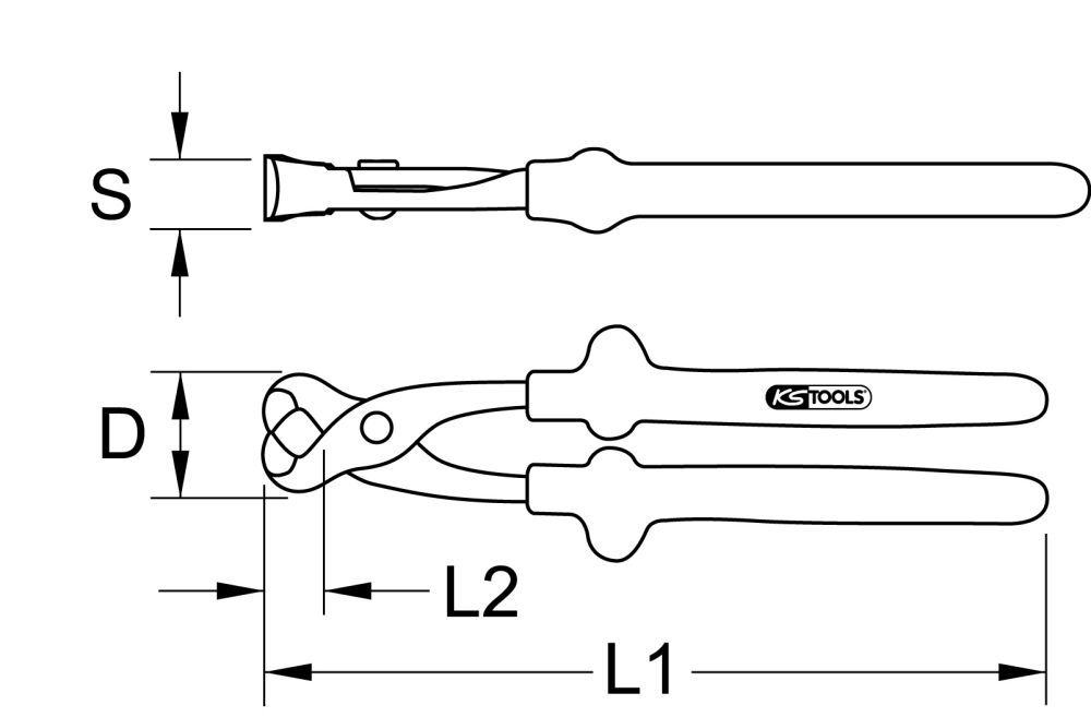 Produktbild KS TOOLS 1000V Monierzange 250mm bild 2