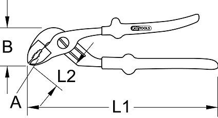 Produktbild KS TOOLS 1000V Wasserpumpenzange 260mm bild 2