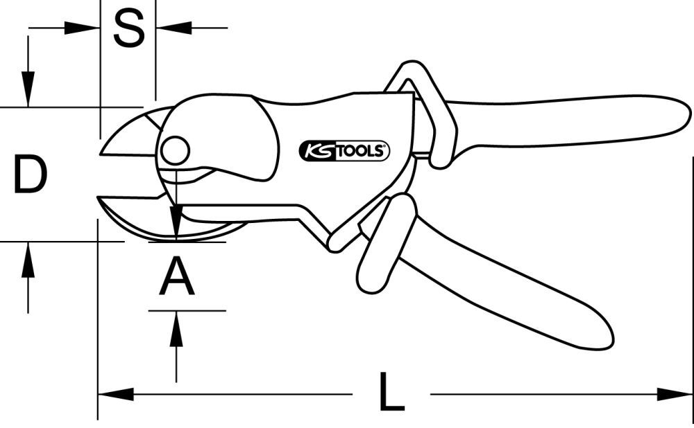 Produktbild KS TOOLS Einhand-Ratschenkabelschere mit Schutzisolierung 310mm bild 2