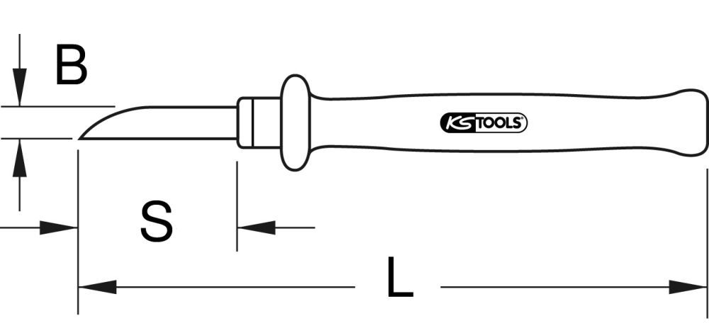 Produktbild KS Tools Kabel-Abisoliermesser mit Schutzisolierung 200mm bild 2